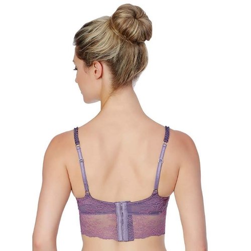 Longline Lace Demi Cup Bra Montelle Boudoir Glamour - Image 2